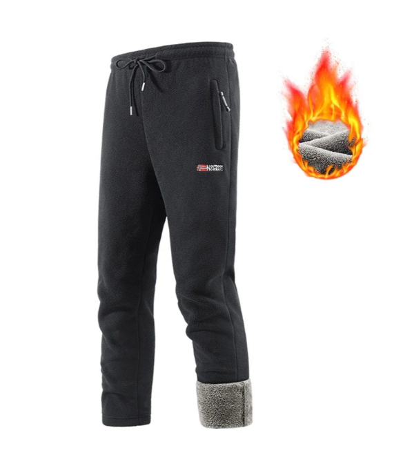 Men's Polar Fleece 2 Piece Outfit, Full Zip Stand Collar Fleece Jacket & Drawstring Sweatpants, Warm Soft Fleece Set for Casual Hiking Daily Wear