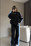 Striped Two-Piece Activewear Set