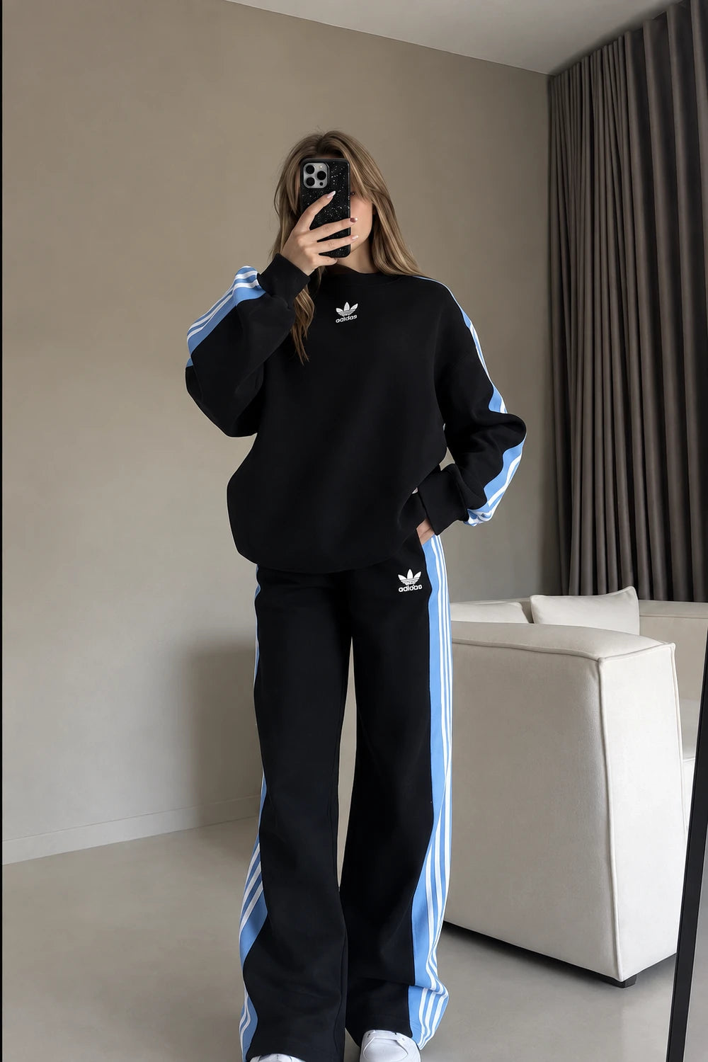 Striped Two-Piece Activewear Set