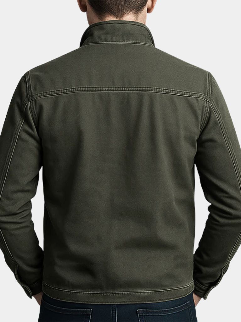 Valmont Vintage Olive Field Jacket - Cross & Crown