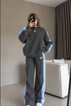 Striped Two-Piece Activewear Set