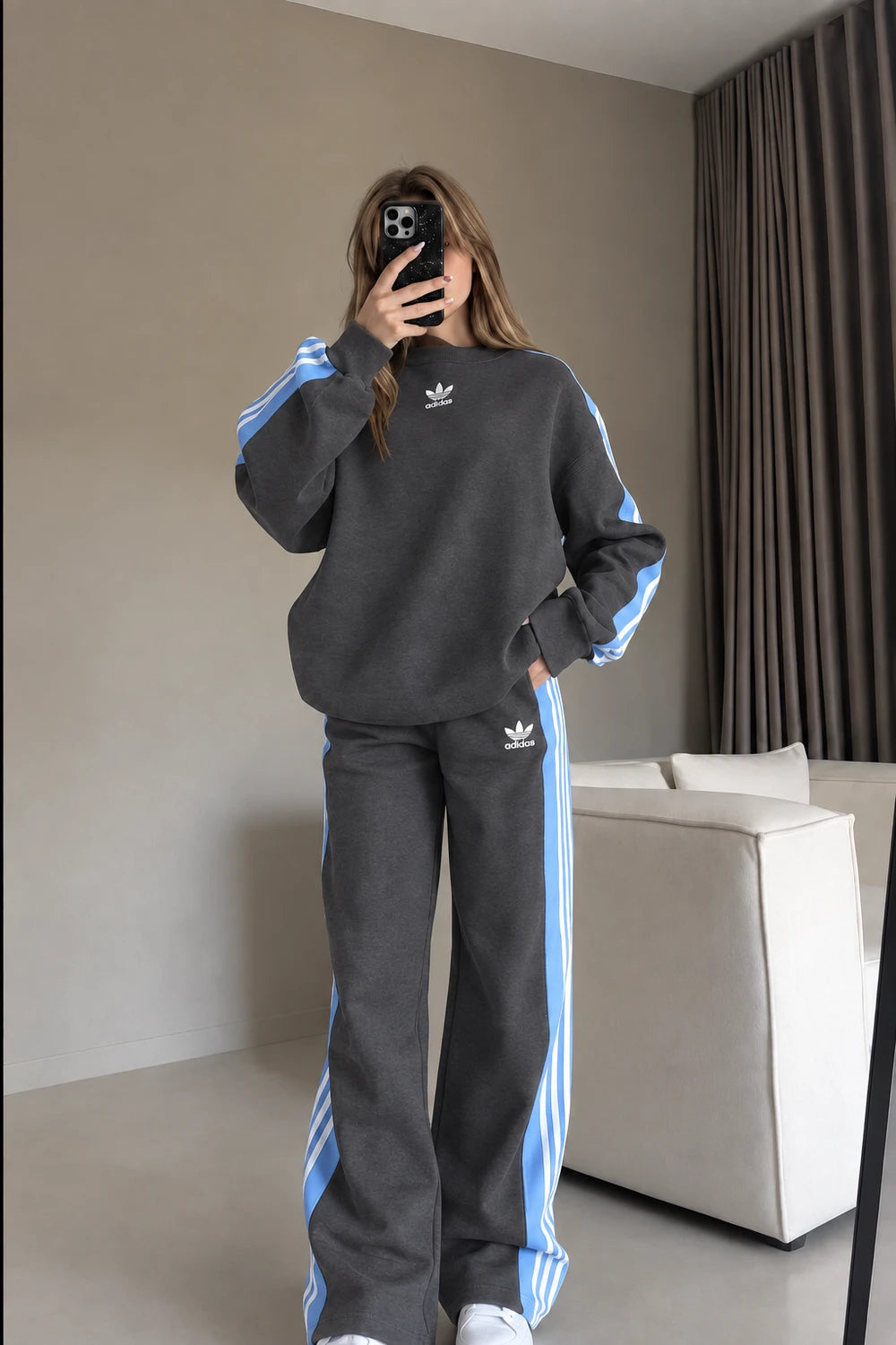 Striped Two-Piece Activewear Set