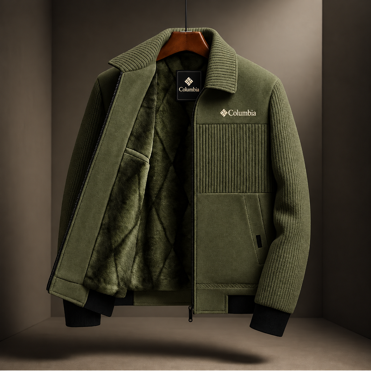 Men’s Warm-Lined Hybrid Knit Jacket