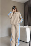 Striped Two-Piece Activewear Set