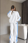 Striped Two-Piece Activewear Set