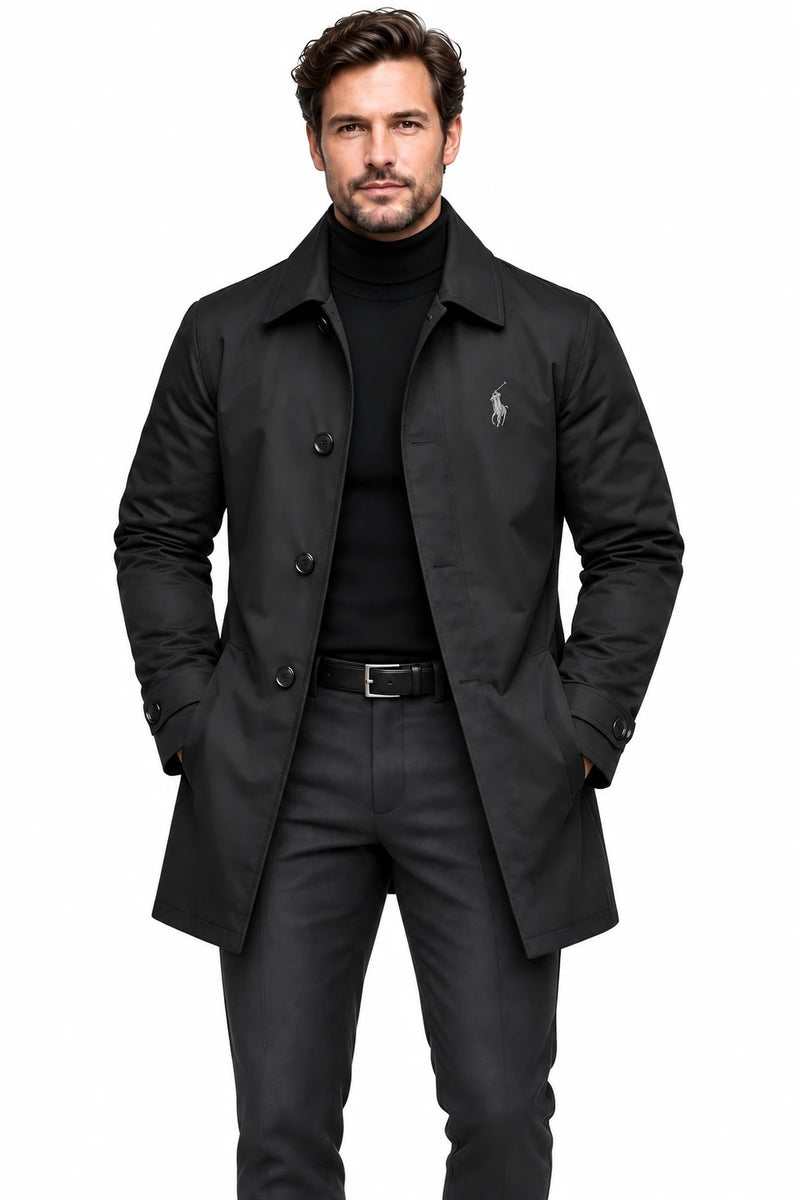 Embroidered Logo Car Coat