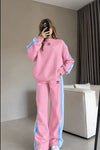 Striped Two-Piece Activewear Set