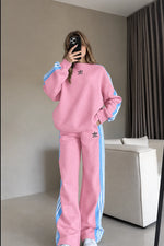 Striped Two-Piece Activewear Set